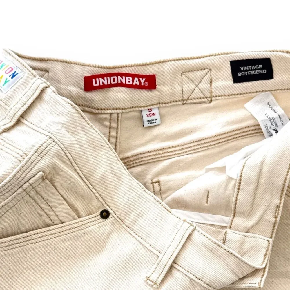 UnionBay Eli Carpenter Shorts Retro Dropcloth Color Distressed Jrs Sz 9‎ NWT